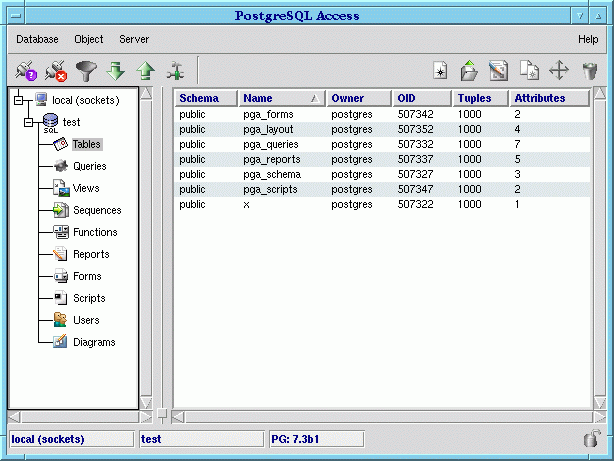 Projects on BSDforge : projects/databases/pgaccess